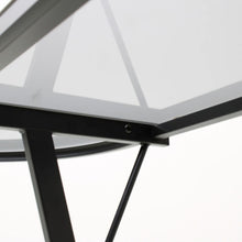 Cargar imagen en el visor de la galería, Escritorio en L de Cristal Templado Negro JM-909GN
